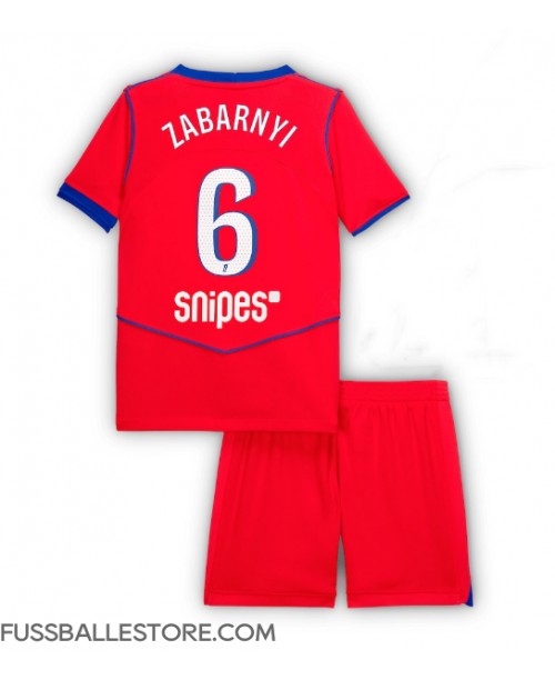 Günstige Paris Saint-Germain Illia Zabarnyi #6 3rd trikot Kinder 2025-26 Kurzarm (+ Kurze Hosen)